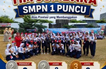 Selamat dan Sukses Kepada TIM JUMBARA Atas Diraihnya  Peringkat 2 PMR Madya, Juara 2 Lomba Treveling Donor Darah, dan Juara 3 Lomba Kepimpinan