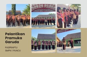 Semangat Pramuka Menguatkan Karakter, SMPN 1 Puncu Gelar Upacara Hari Pramuka 2026