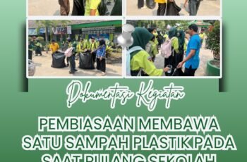 Gerakan Bawa Pulang Sampah Plastik, Wujud Kepedulian Siswa SMPN 1 Puncu terhadap Lingkungan